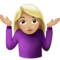 Person Shrugging - Medium Light emoji on Apple